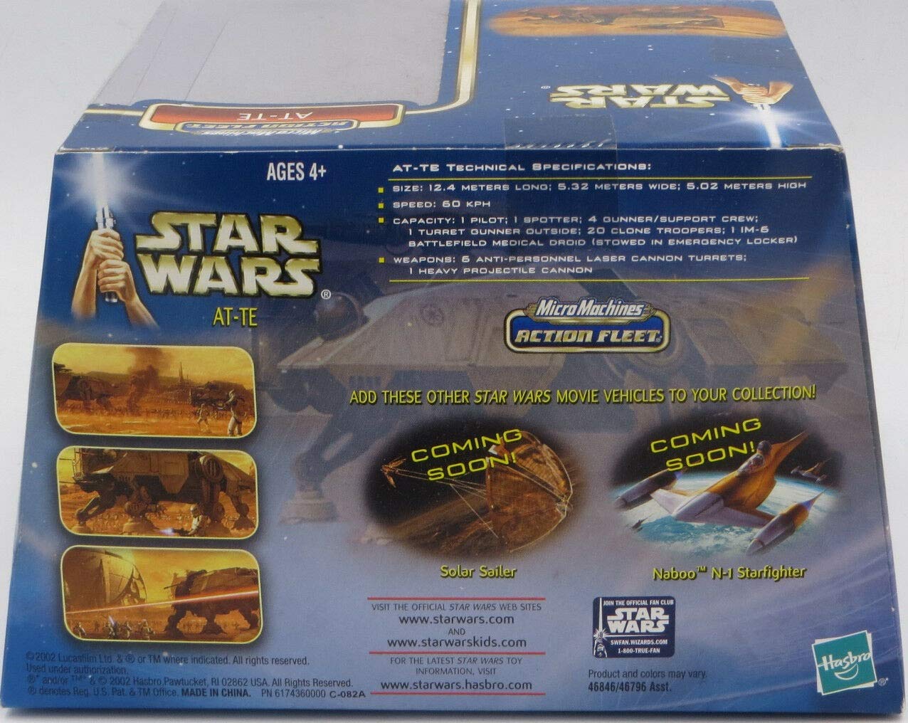 Amazon.co.jp: スター・ウォーズ アクションフリート AT-TE : おもちゃ