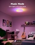 Govee Lumière de plafond intelligente Pro, 4300LM 15 De pouce, RGBIC 2700K-6500K 1 Emballage LED La fixation de la lumière de plafond fonctionne avec la matière Alexa, DIY Couleurs, Installation de lumière de montage Flush pour chambre, Salon