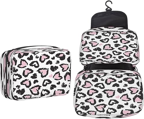 Pznen Neceser de estilo minimalista con patrón de cactus, bolsa de cosméticos de plantas verdes, flores rosas, bolsa de maquillaje, accesorios de