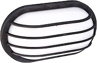 Vista 2 de Nuvo Lighting 77/858 - Jaula ovalada de 1 luz (60 W, A19), color blanco