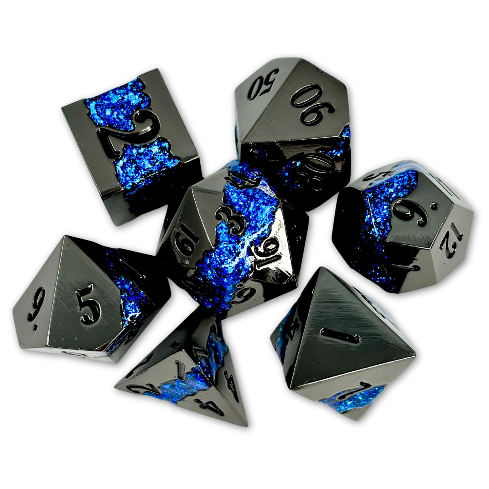 Amazon.com: Sage's Portal Metal Riftstone DND Dice 7-PC Polyhedral