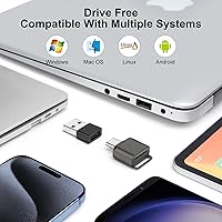 Vista 42 de USB C Micro SD Card Reader (Pack of 2 Pcs), BorlterClamp Type C OTG TF Memory Card Reader Compatible with Laptop, MacBook, Tablet, Smartphone