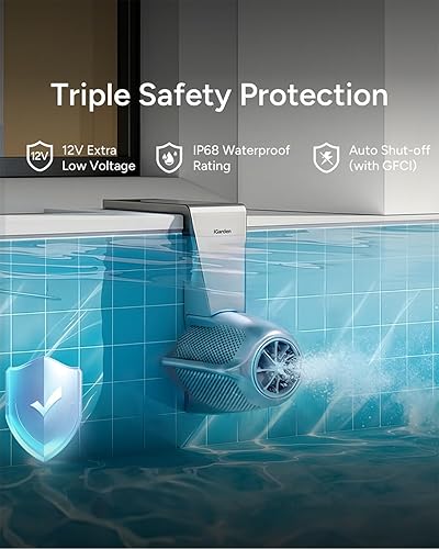 Miniatura 5 de iGarden Swim Jet P Series, 900 GPM inversor sistema de natación de contracorriente con 5 modos de onda, máquina de chorro de natación para piscinas