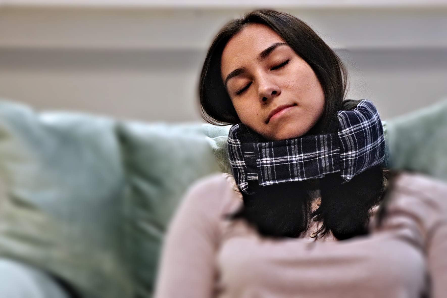 ModernTravel 4in1 Super Soft Neck Support Pillow, Seat Belt Pillow, Blanket, Office Chair Pillow - Lightweight Neck Rest For Plane, Train, Camping, Office, Car, Airplane Travel Pillow