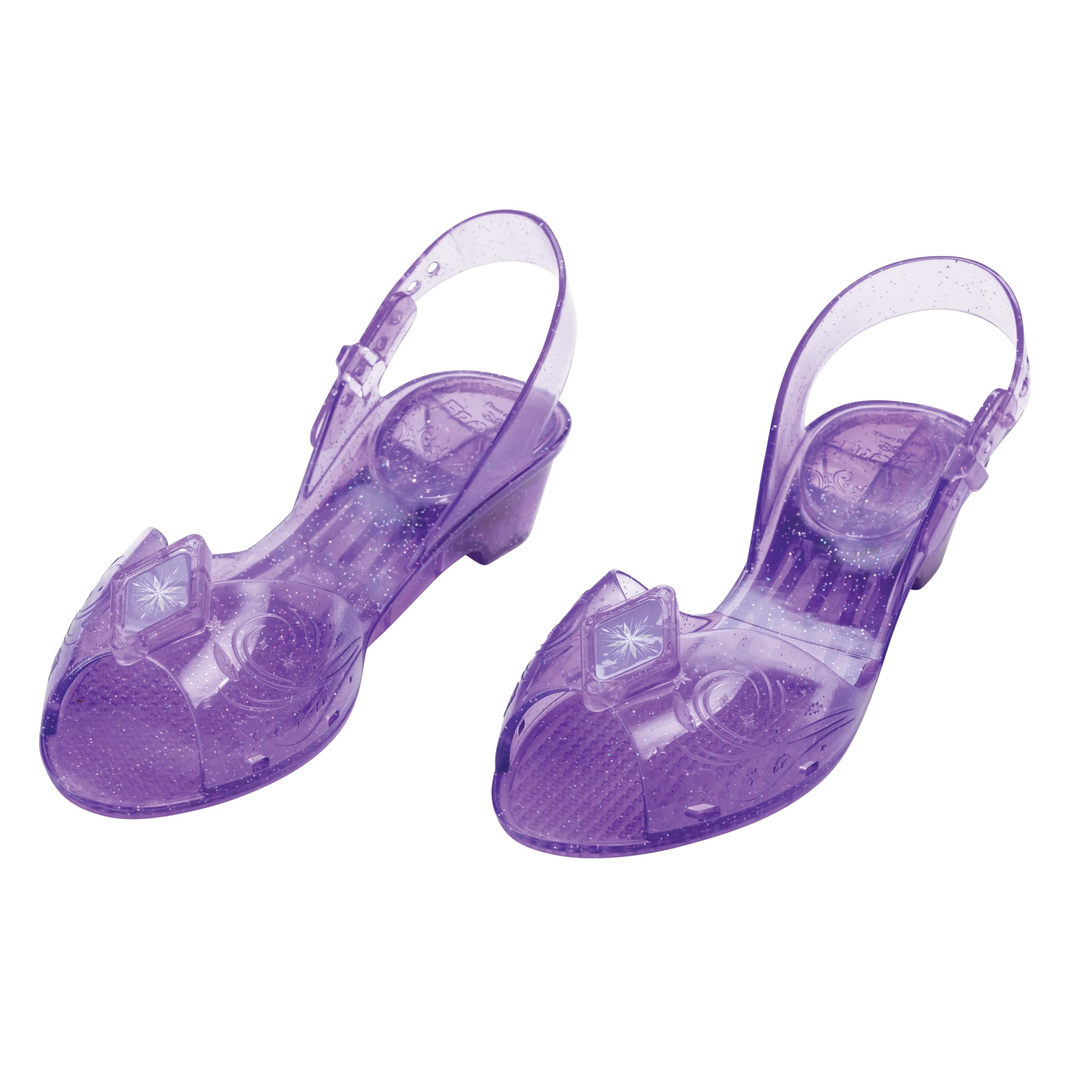 Frozen Elsa jelly shoes showing comfortable design and authentic blue color