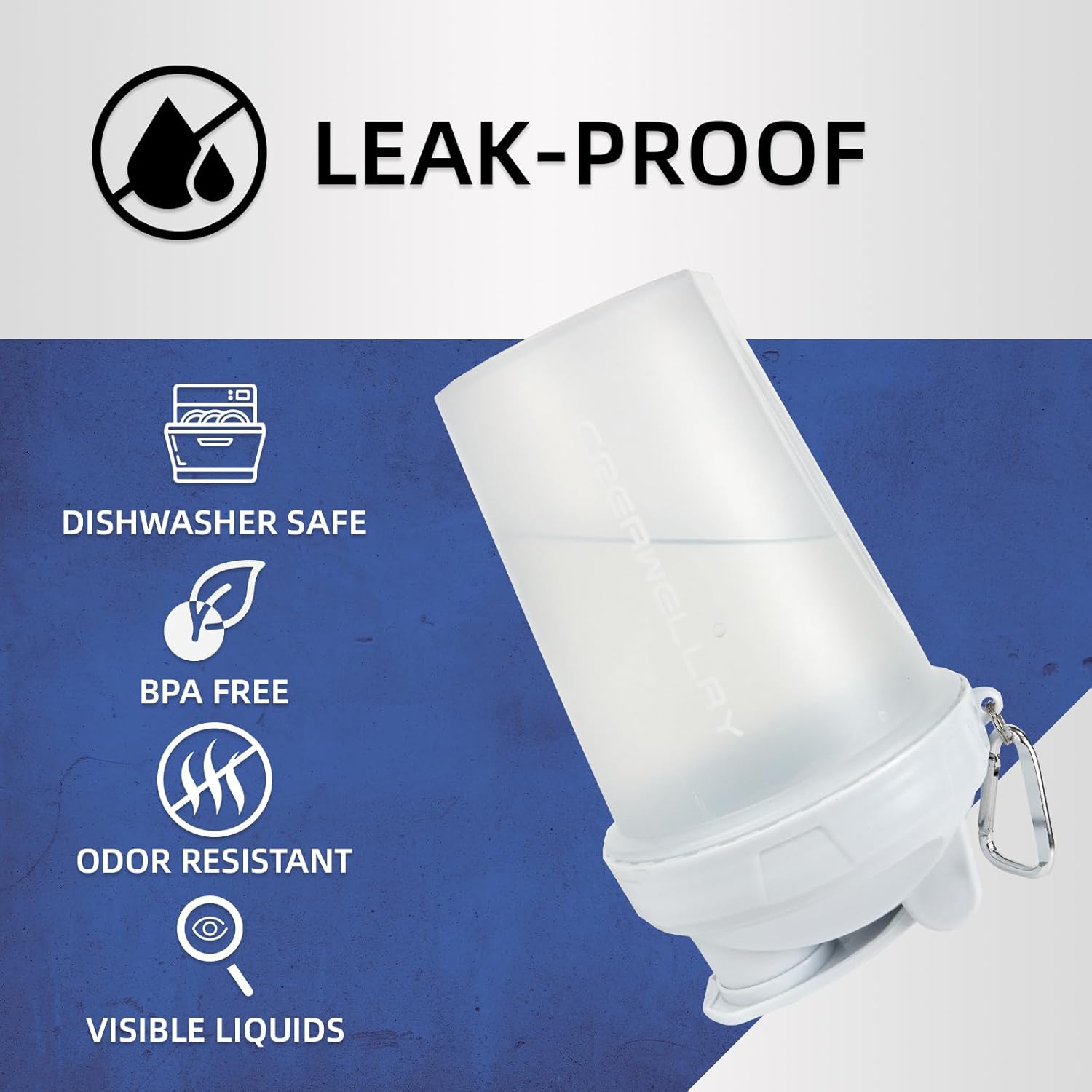 2 Pack Shaker Bottles for Protein Mixes, 17 oz Small Protein Shaker Bottle with Handle, Gym Shaker Cups with Blending Ball for Pre Workout, BPA-Free & Dishwasher Safe(Black, White) - Image 4