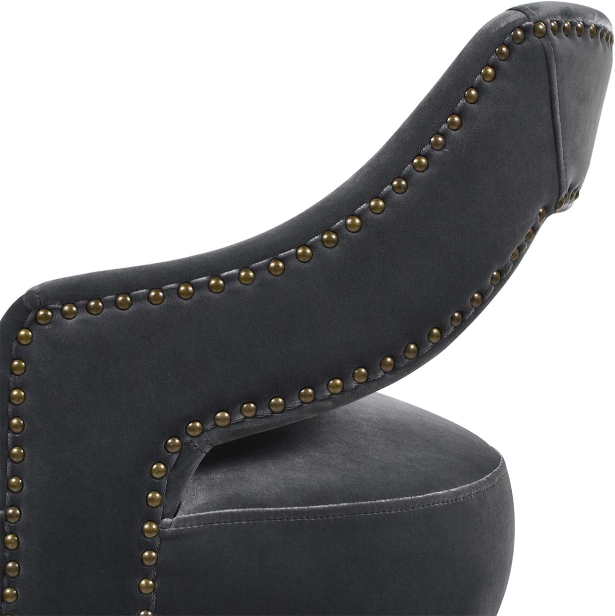 Limited Discount Jennifer Taylor Home Elsie 26” Art Deco Counter Height Bar Stool (Set of 2), Steel Gray Performance Velvet