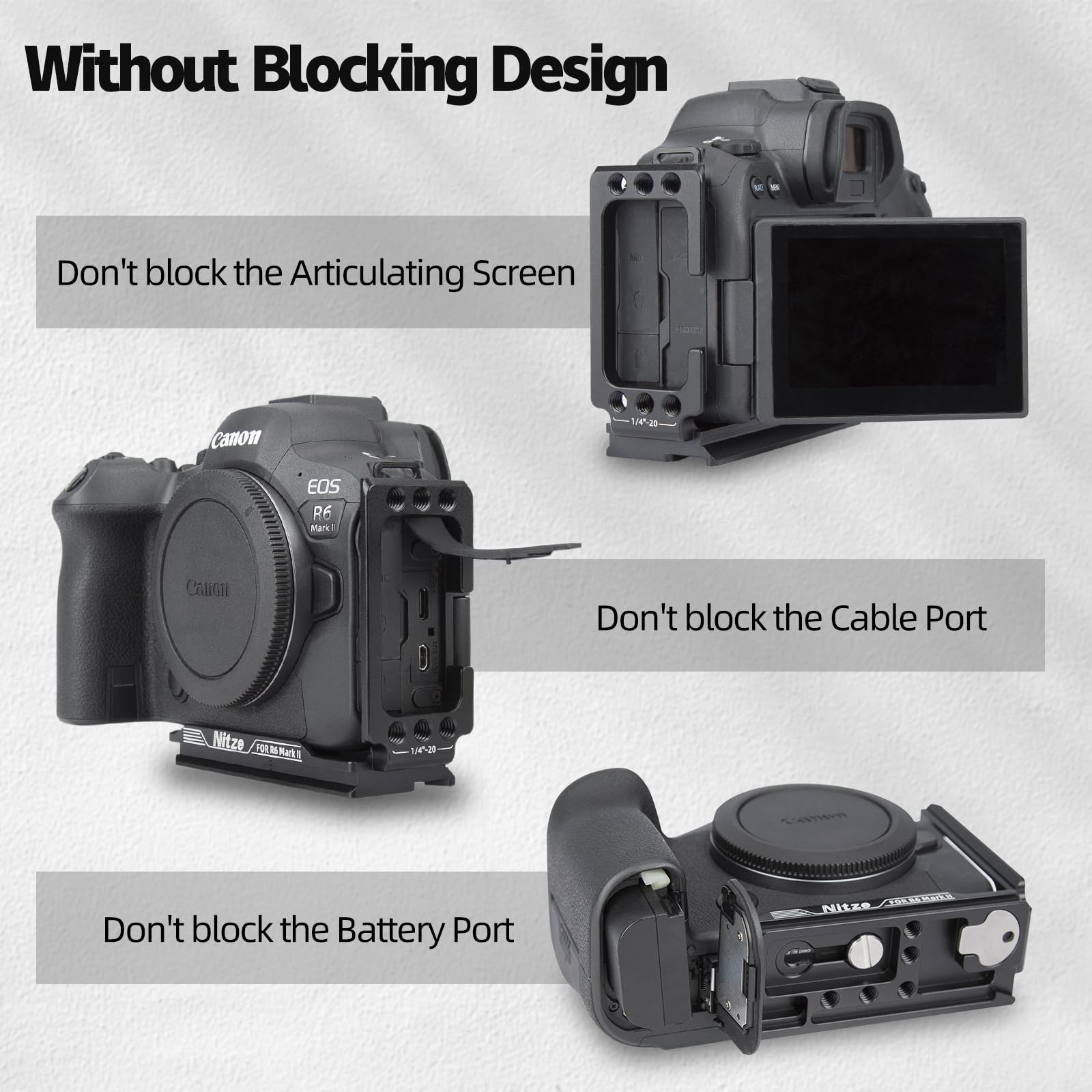 Piastra L Arca Swiss Per Canon EOS R6 Mark II - Sgancio Rapido Per Gimbal DJI - Foto 12