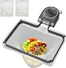 Suction Cup Sink Strainer with 100 Mesh Filter, Kitchen Sink Strainer with Suction Cup, Drain Filter Grate