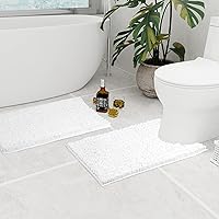 Vista 49 de Walensee - Alfombra grande para baño, antideslizante, 24 x 60 pulgadas color beige, absorbente y muy suave, felpilla peluda, extragruesa, lavar