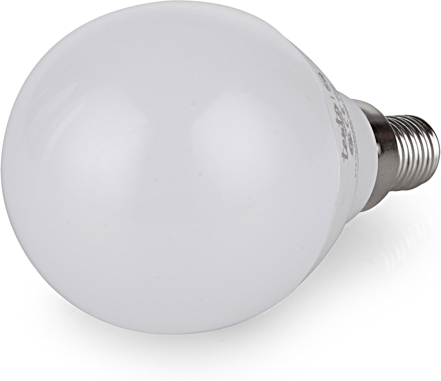 tento E12 LED Bulbs 5w Soft White Small Candelabra Edison Base Globe Shaped Energy Saving Ceiling Fan LED Light Bulbs, Warm White, 240 Degrees Beam Angle 120v 5w 450lm 3000k