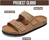 Project Cloud Sandalias de Cuero Genuino 100% para Mujer (Venita) 3