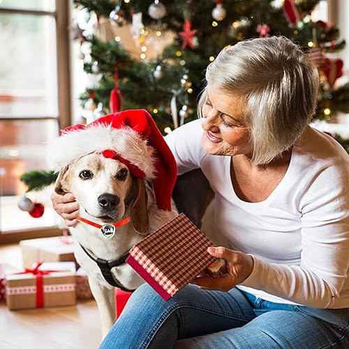 Miniatura 6 de 12 campanas de metal de 1.6 pulgadas Believe Bell con cinta roja para decoración de árbol de Navidad, color plateado