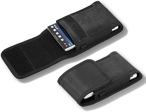 Miniatura 3 de Funda de nailon para teléfono celular con clip para cinturón compatible con Samsung Galaxy A02s A12 A32 A42 A51 A52 A71 A72 S20 FE S10+ S9 A01