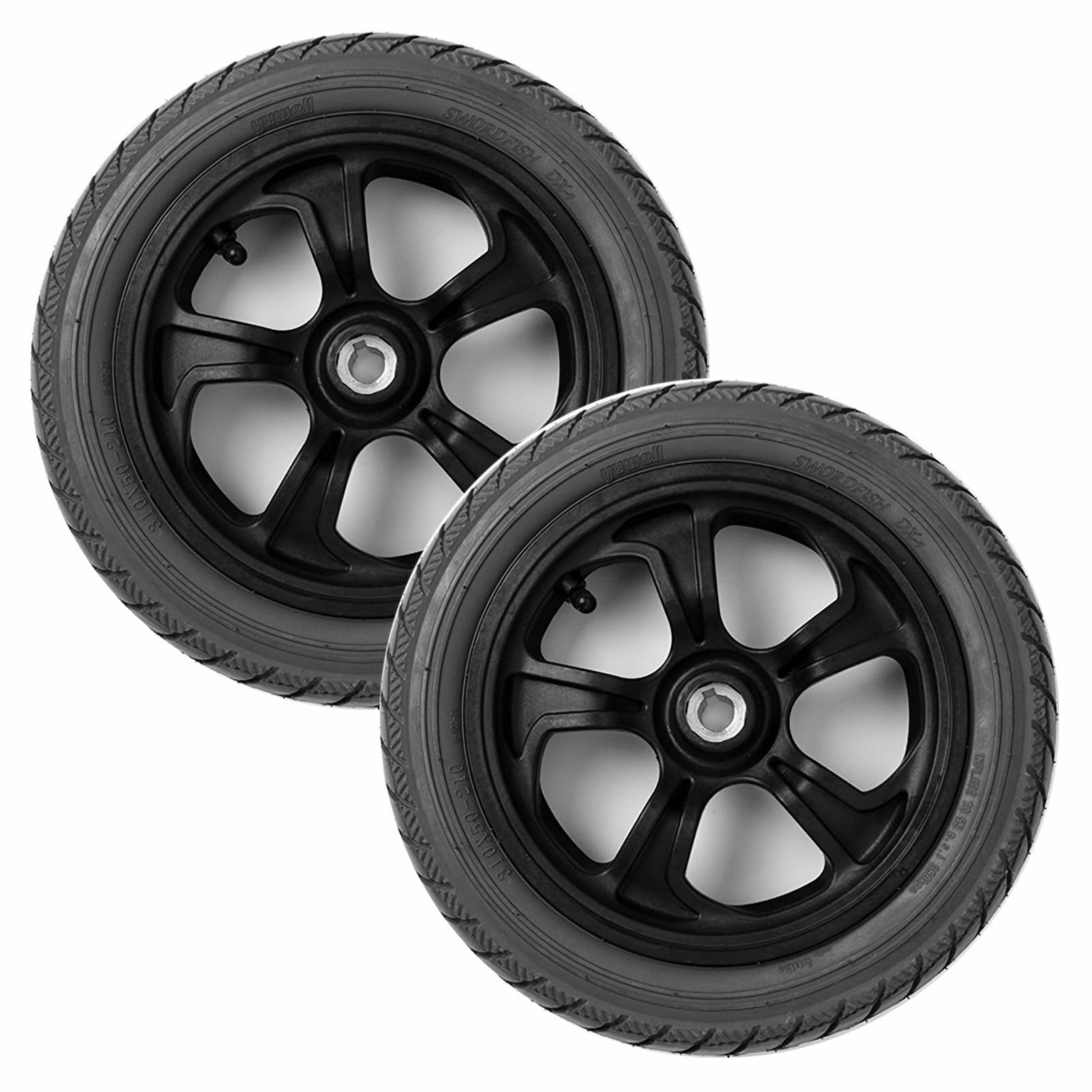 310x50-210 Ruedas Traseras de Repuesto para Silla de Ruedas Eléctrica, Ruedas Traseras de 12 Pulgadas para Silla de Ruedas, Accesorios para Silla de Ruedas (Paquete de 2)