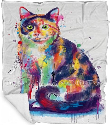calico cat blanket