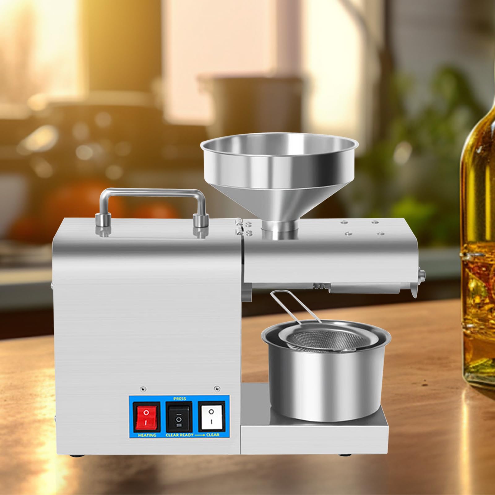 Vareadores De Olivas Máquina Prensa Aceite Eléctrica 1100W