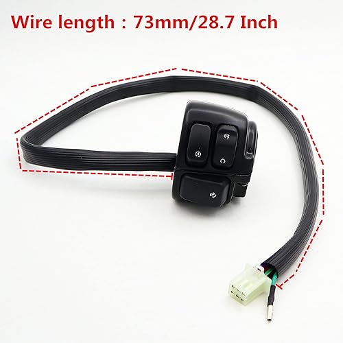 Miniatura 7 de Interruptores de control Manillar Arnés de cables Cuerno Señales de giro Luz Interruptor de encendidoapagado para Harley 1996-2012