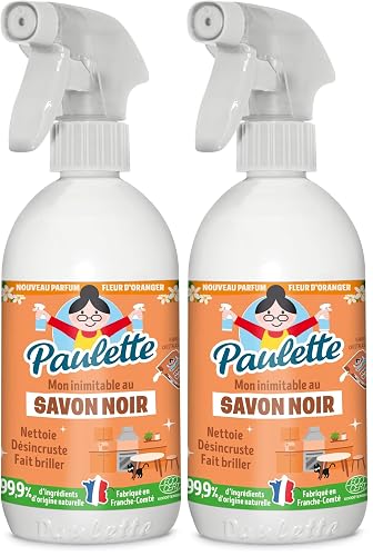 Paulette - Savon Noir Fleur d'Oranger - Ultra-Dégraissant Ménager aux