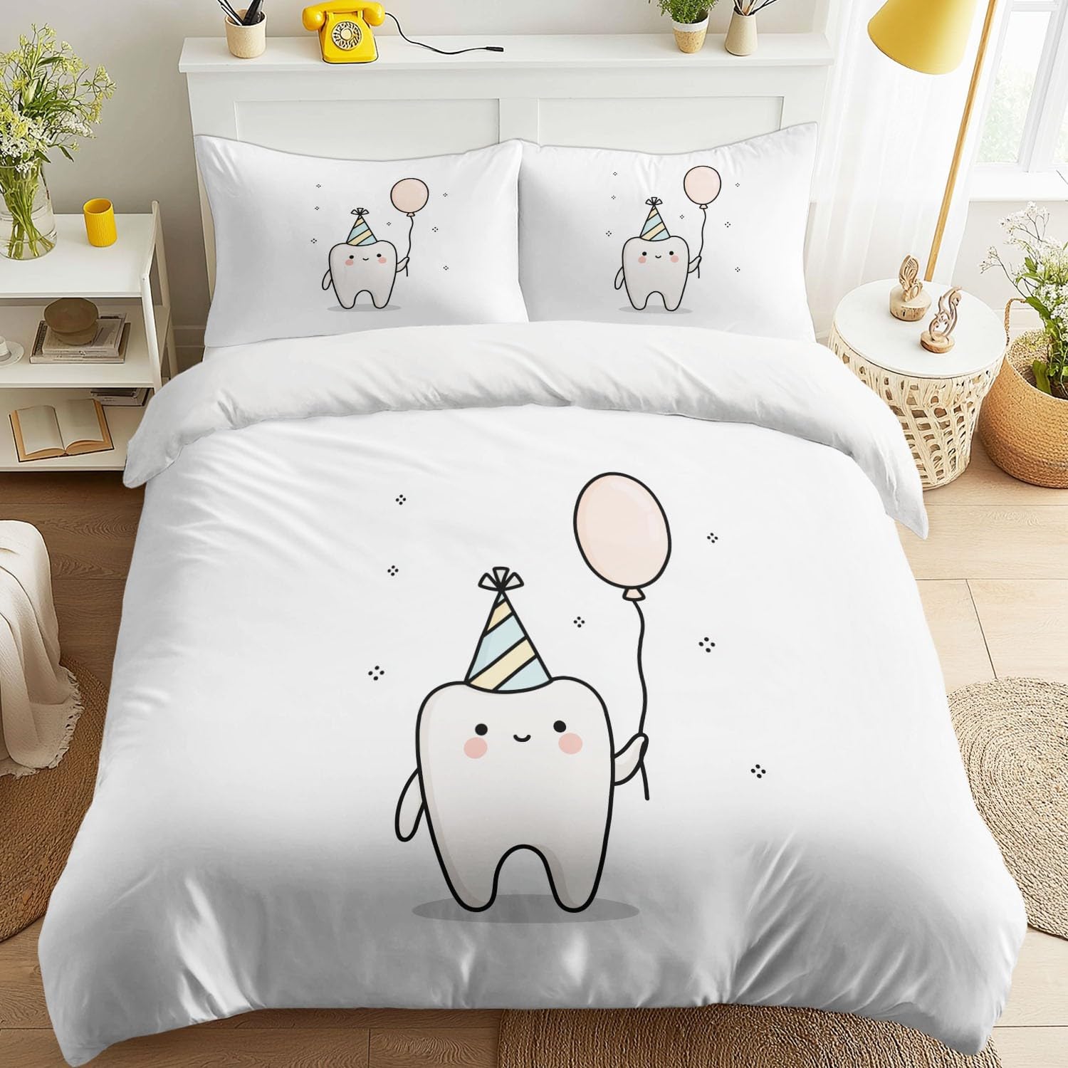 Housse de couette 240 x 260 cm originale en microfibre douce avec fermeture éclair