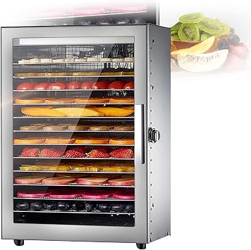 Food Dryer, Fruit Dryer, Vegetable Dehydrator, 12 Layers Of Large Capacity, Precise Temperature Control At 20-90C, 24-Hour Timer