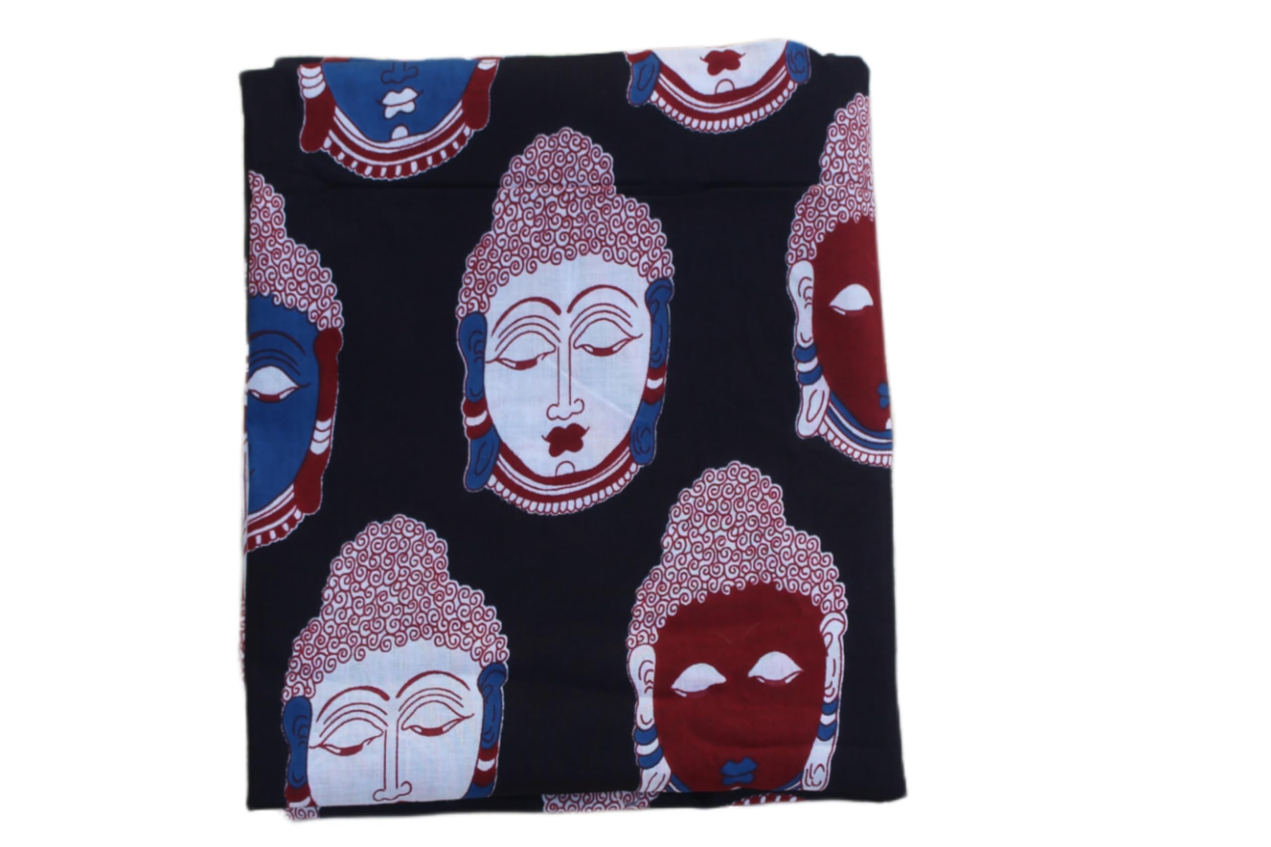 100% Pure Cotton Jaipuri Handblock Buddha Print Fabric – Multipurpose Material for Suit, Salwar, Lehenga, Choli, Blouse – 44 Inch Width – 2/4/6 Meter Length Options (2 Meter)-image-39