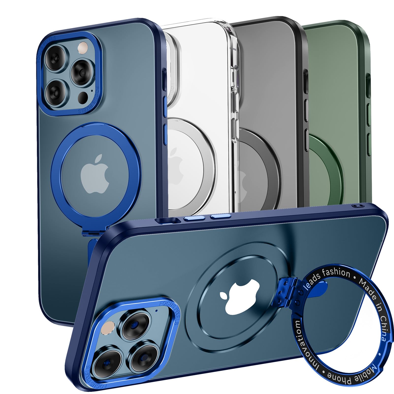 MAGIC JOHN for iPhone 11 Pro Max Case Compatible with Magsafe with Magnetic Metal Stand Military Grade Shockproof