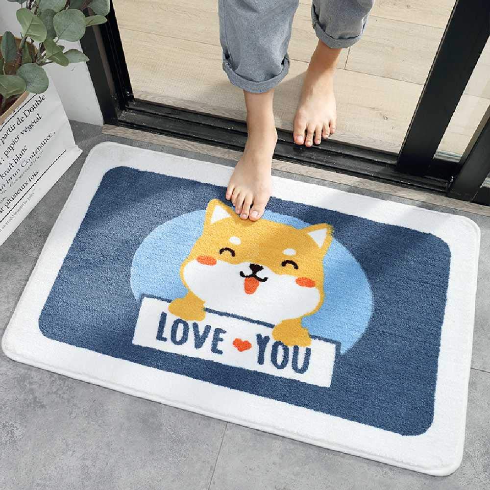 Coussin de sol en peluche pour une sortie de bain chaleureuse