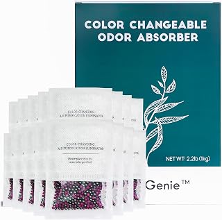 Activated Charcoal Odor Eliminator, 16 Pack of Formaldehyde Removal Charcoal Bags, Color-changing Odor Absorber Air Purifier Pellets, Air Freshener for Home, Car, Shoes, Closet, Pet Safe (Unscented)