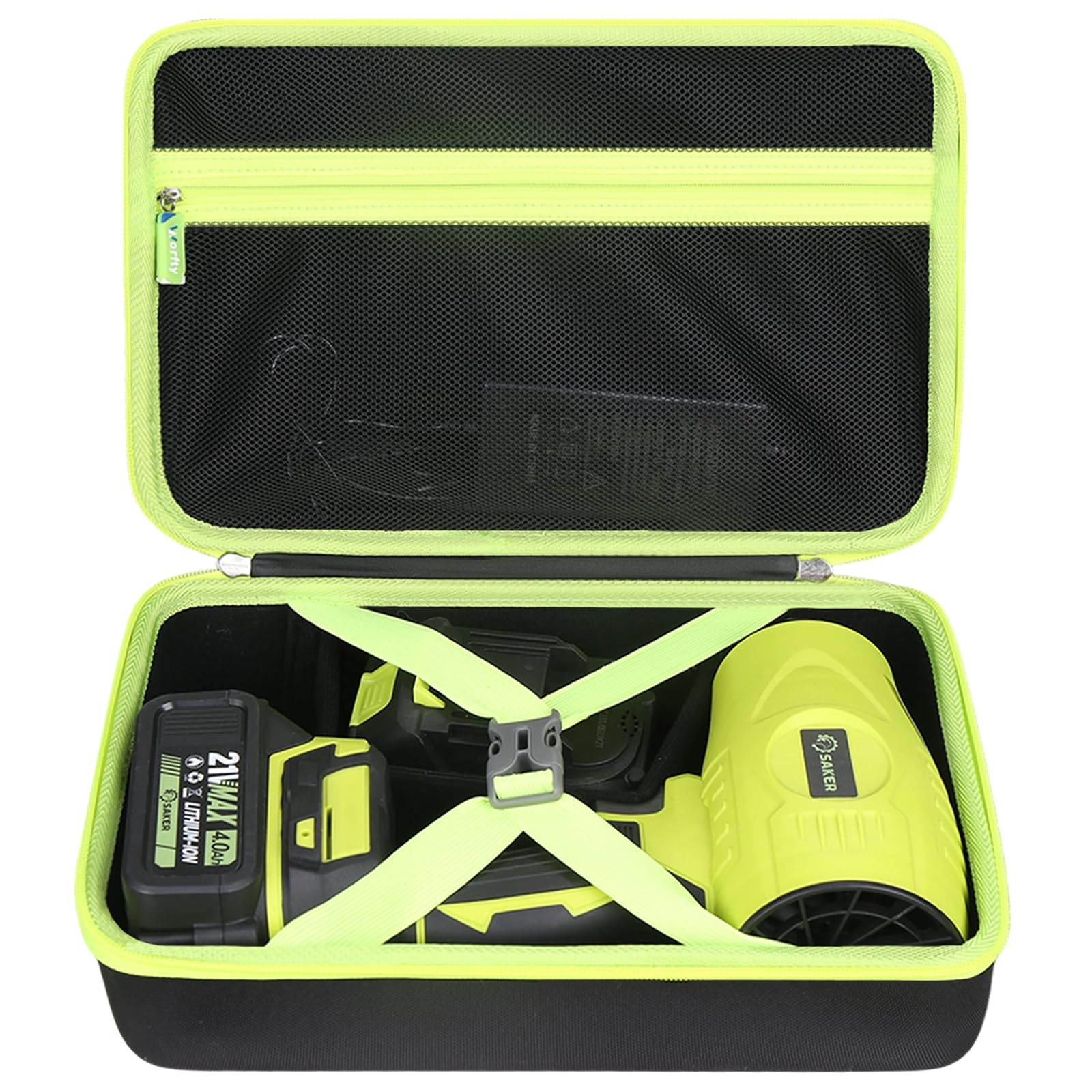 Étui pour souffleur de feuilles Saker sac de rangement rigide pour nettoyeur portable et piles