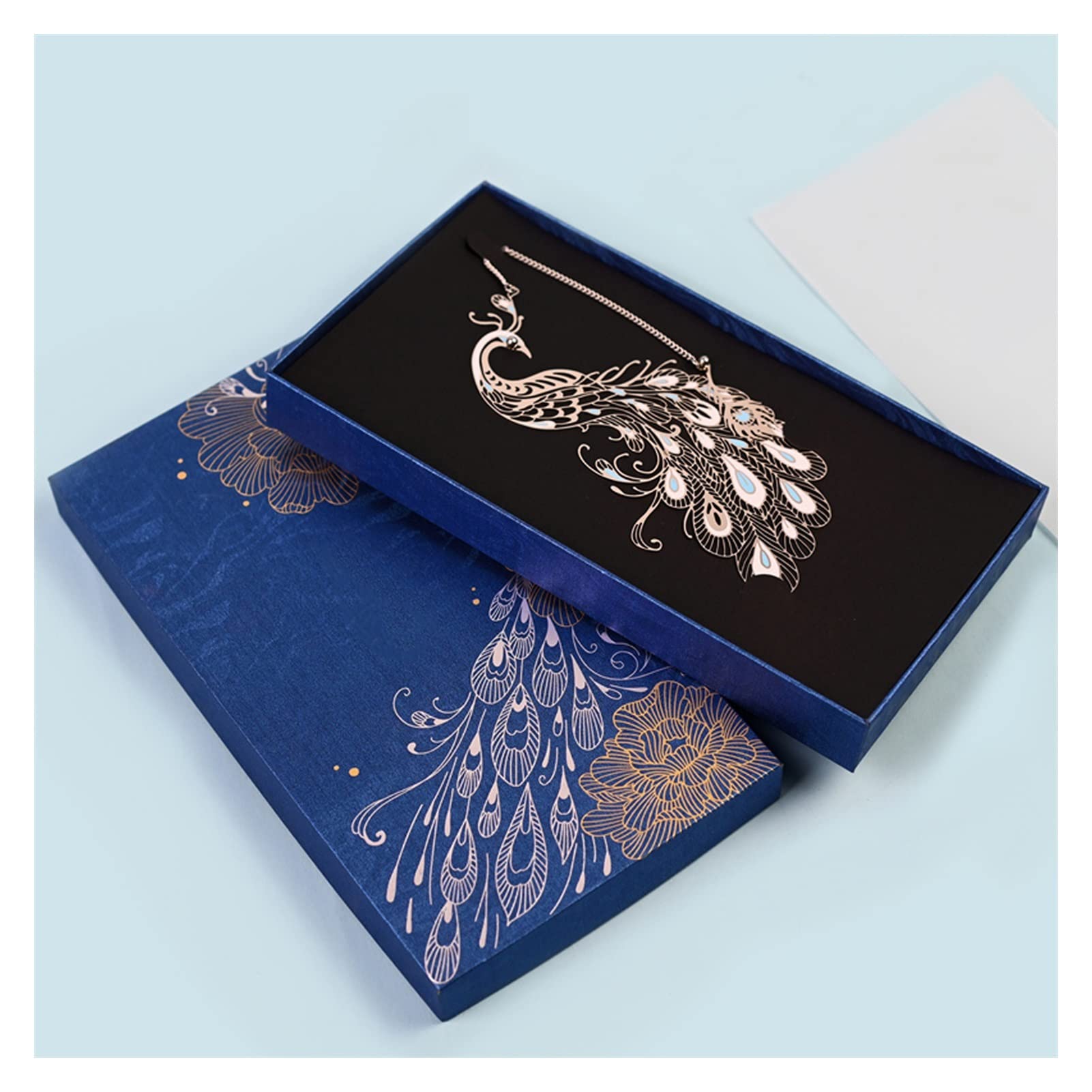 Marque Pages Peacock Bookmark Metal Graduation Enseignant Enseignant Cadeaux for Femmes Ses Filles Lecteurs Amis Femme Signets