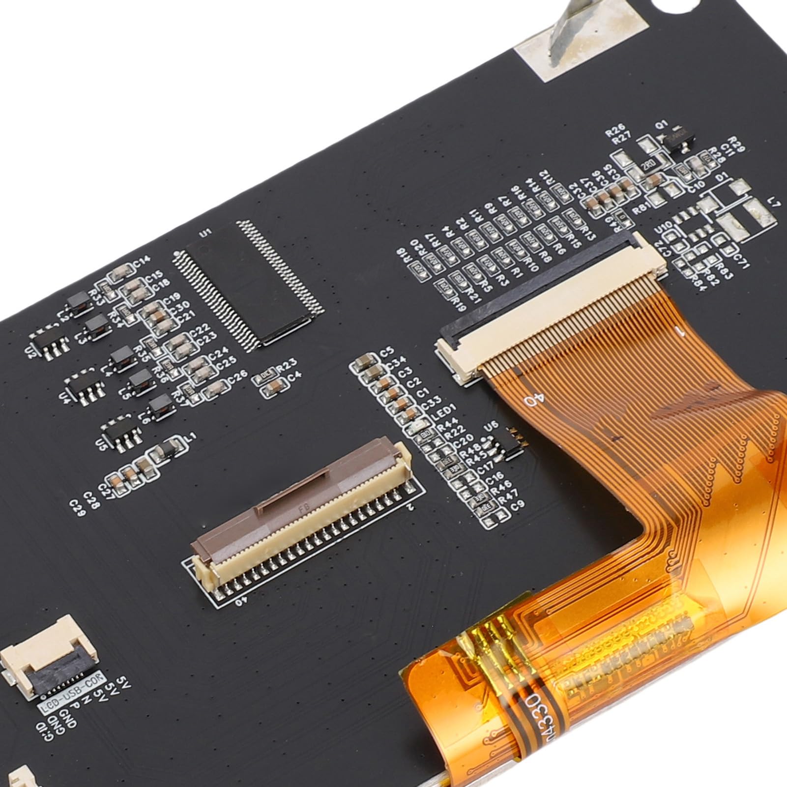Hyuduo 3D-Drucker-Touchscreen-Baugruppe Als Ersatz für Adventure 5M Pro 4,3-Zoll-LCD-Display mit Kratzfestem, Klarem Bildschirm