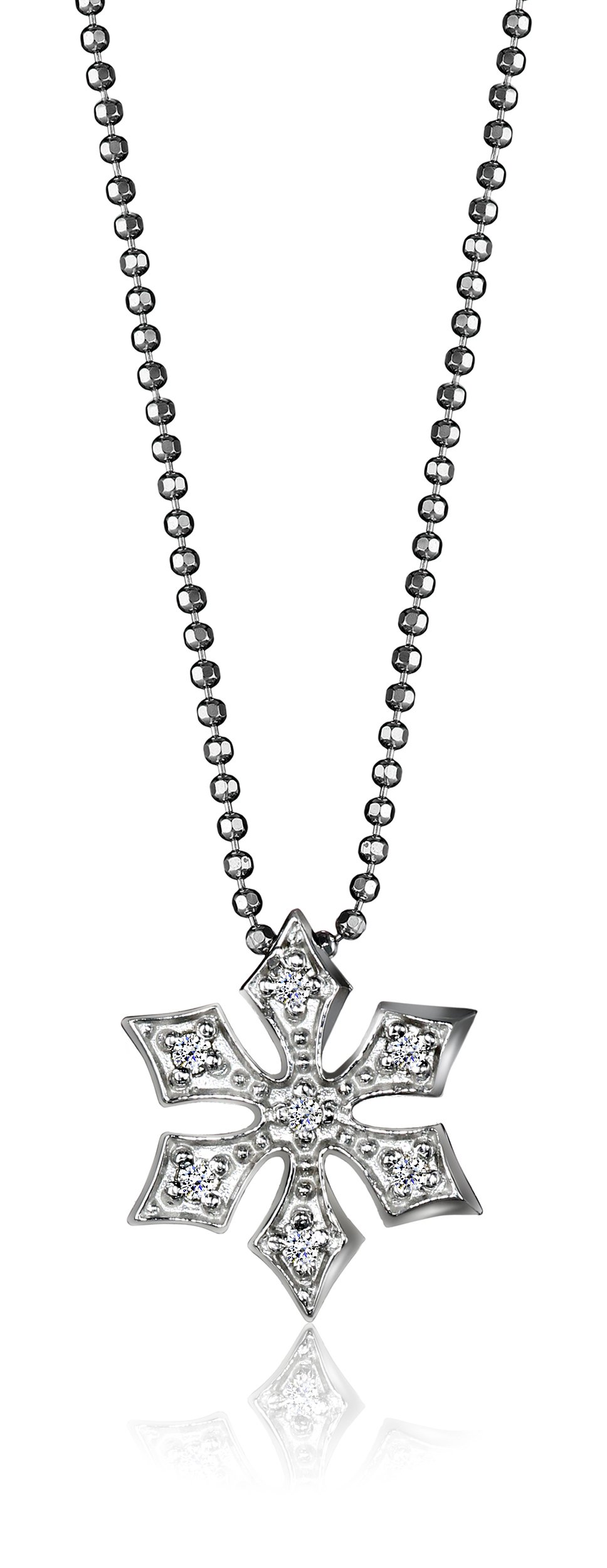 "Little Seasons" Snowflake Pendant Necklace, 16"