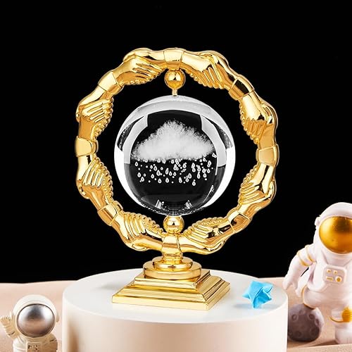 Miniatura 7 de Esculturas de pisapapeles de cristal de diente de león 3D (2.362 in)  Decoración de oficina, decoración de escritorio, decoración de cubículo para