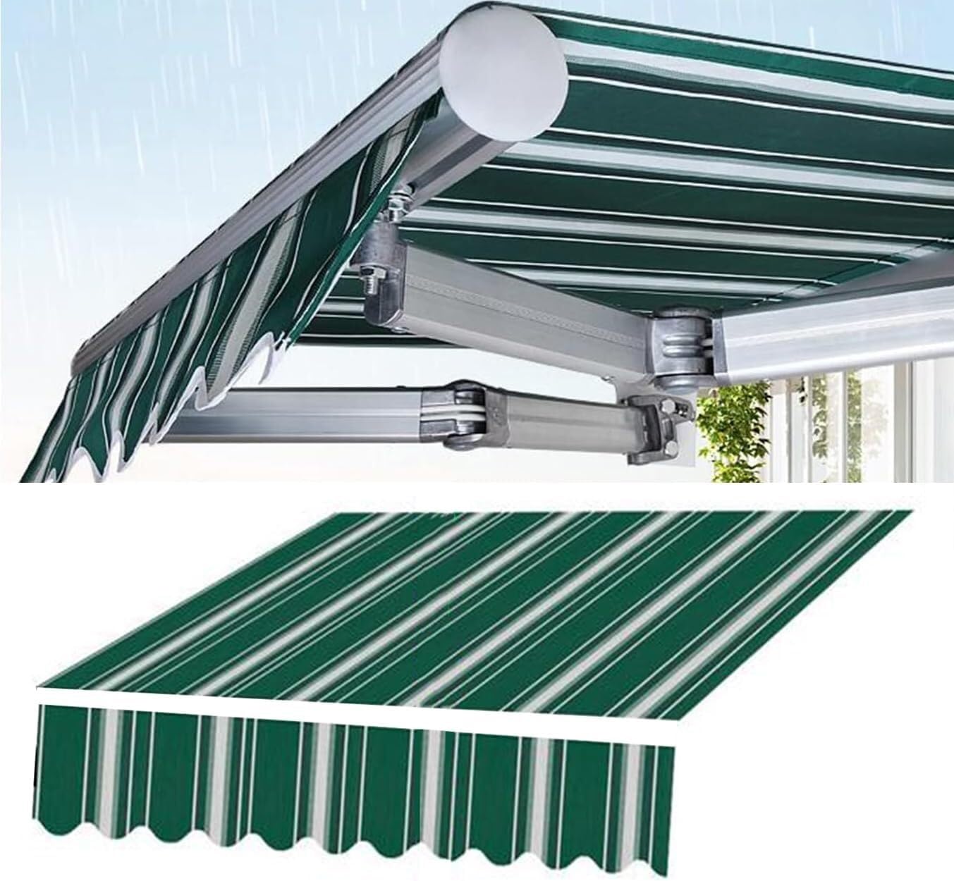 Pare-soleil d'extérieur et couverture d'auvent pour terrasse de jardin
