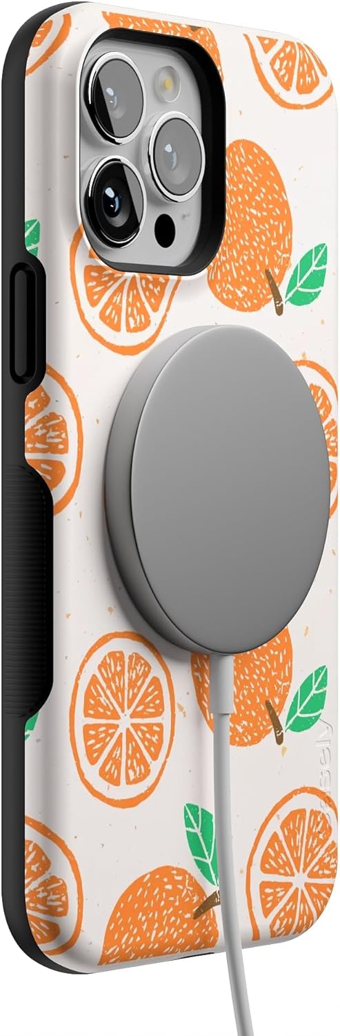 Casely iPhone 13 Pro Max Case | Main Squeeze | Orange Stamped | Bold Protective Design | Compatible with MagSafe