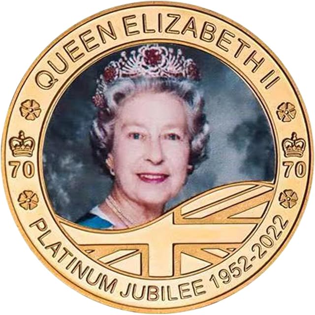 Queen Elizabeth II Commemorative Queens Coin Gift Merchandise Memorabilia Souvenir Queen Elizabeth Ii Collectable 2022 Commemorative Her Majesty Queen Elizabeth Keepsake Coin Gift