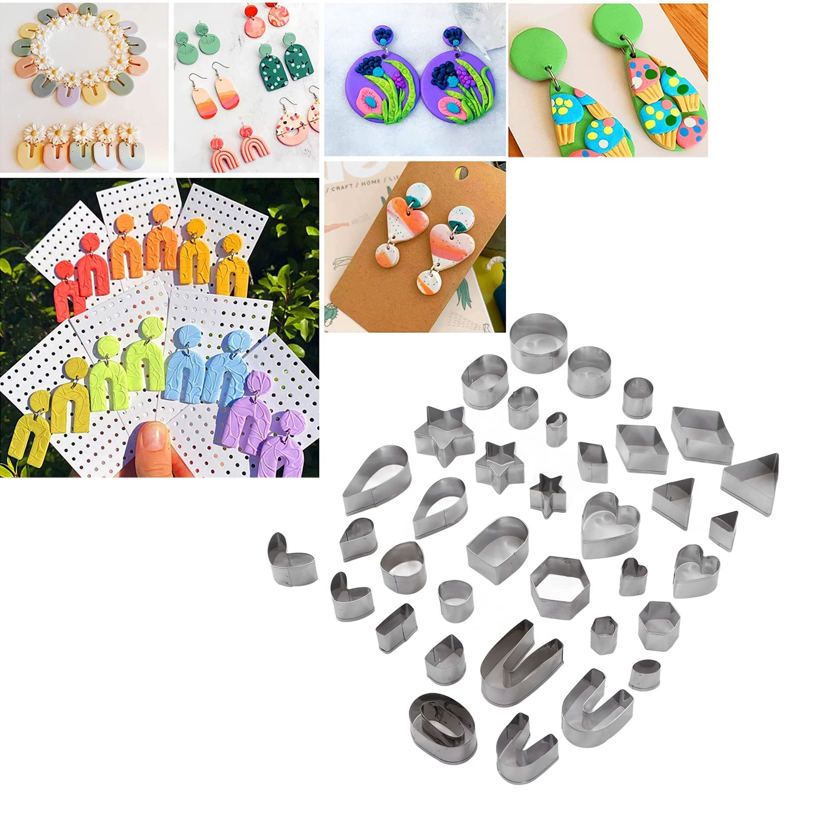 134 Pezzi Set Per Argilla Polimerica - Formine, Stampini E Accessori Per Gioielli Fai-Da-Te - Foto 4