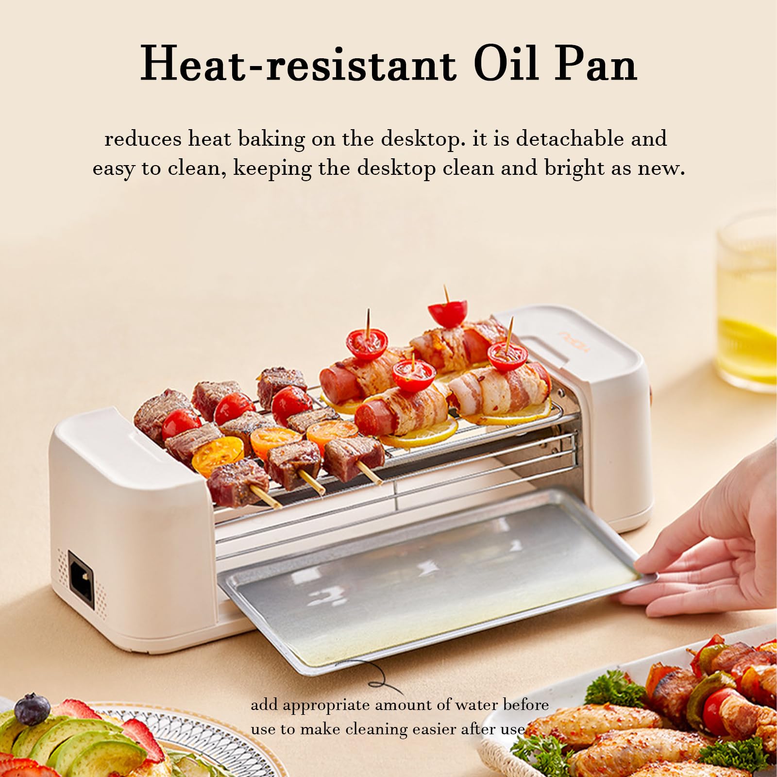 Máquina pequeña para hacer perritos calientes, 500 W, mini máquina para hacer perritos calientes con salchichas a la parrilla, control de temperatura de 0-300 ℃, calentador de perritos calientes para
