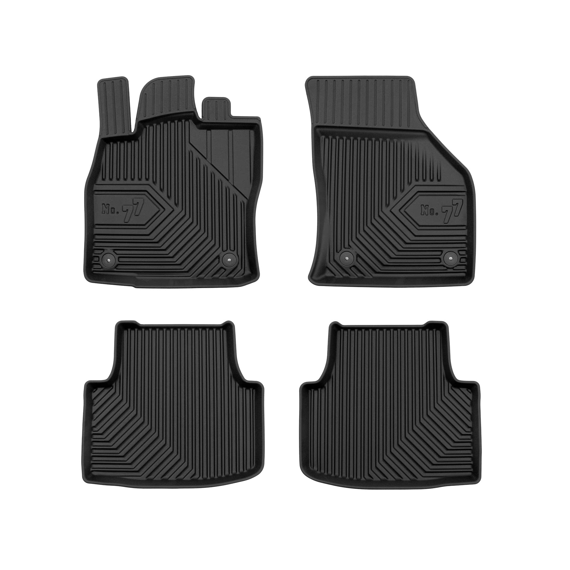 FROGUM No.77 Alfombrillas para Coche Alfombras para Seat Leon IV Desde 2020 | Borde Alto | para Todo el año | Tamaño