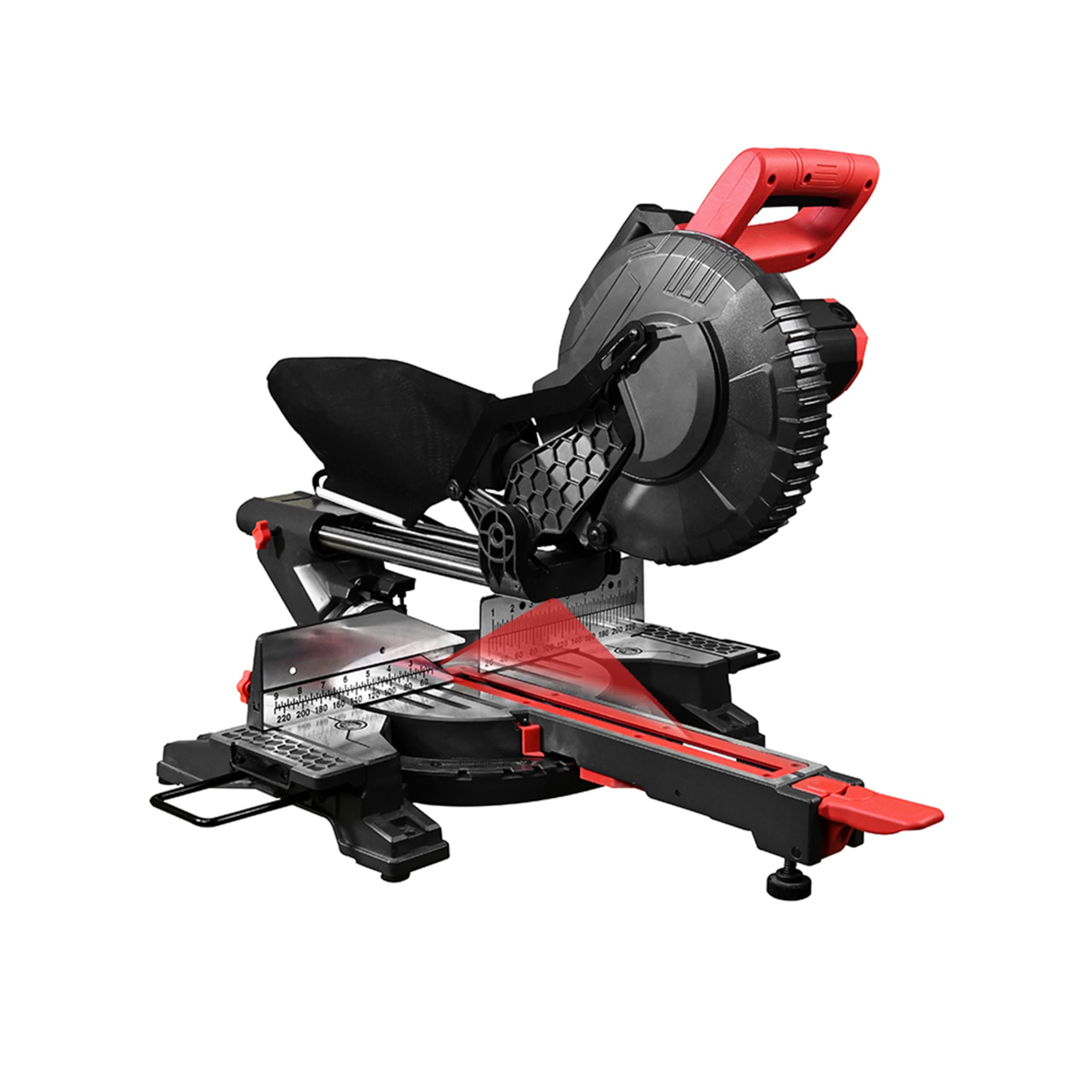 FindBuyTool Serra de esquadria deslizante composta de 25 cm, 15 Amp 5500 RPM com lâmina