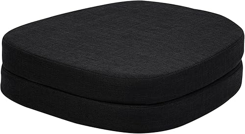 baibu Juego de 2 cojines de metal para sillas con lazos, almohadillas de metal antideslizantes para sillas de comedor de 14 pulgadas, cojín de