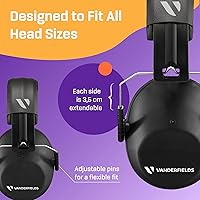 Vista 63 de Vanderfields Kids Ear Protection Earmuffs - Noise Cancelling Headphones for Kids, Autism, Toddler, Children
