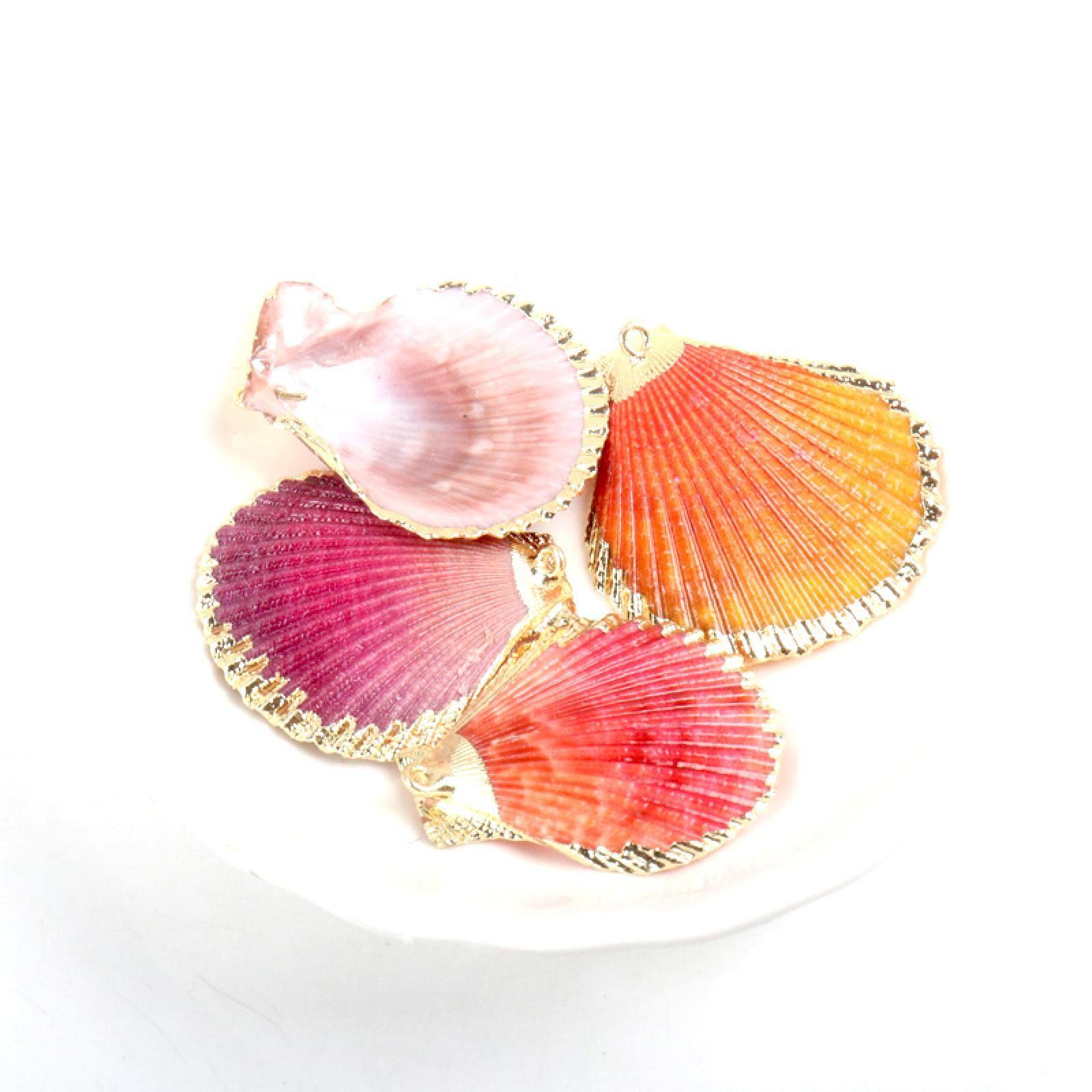 Coquillages plaqué or pour bijoux faits main haut de gamme