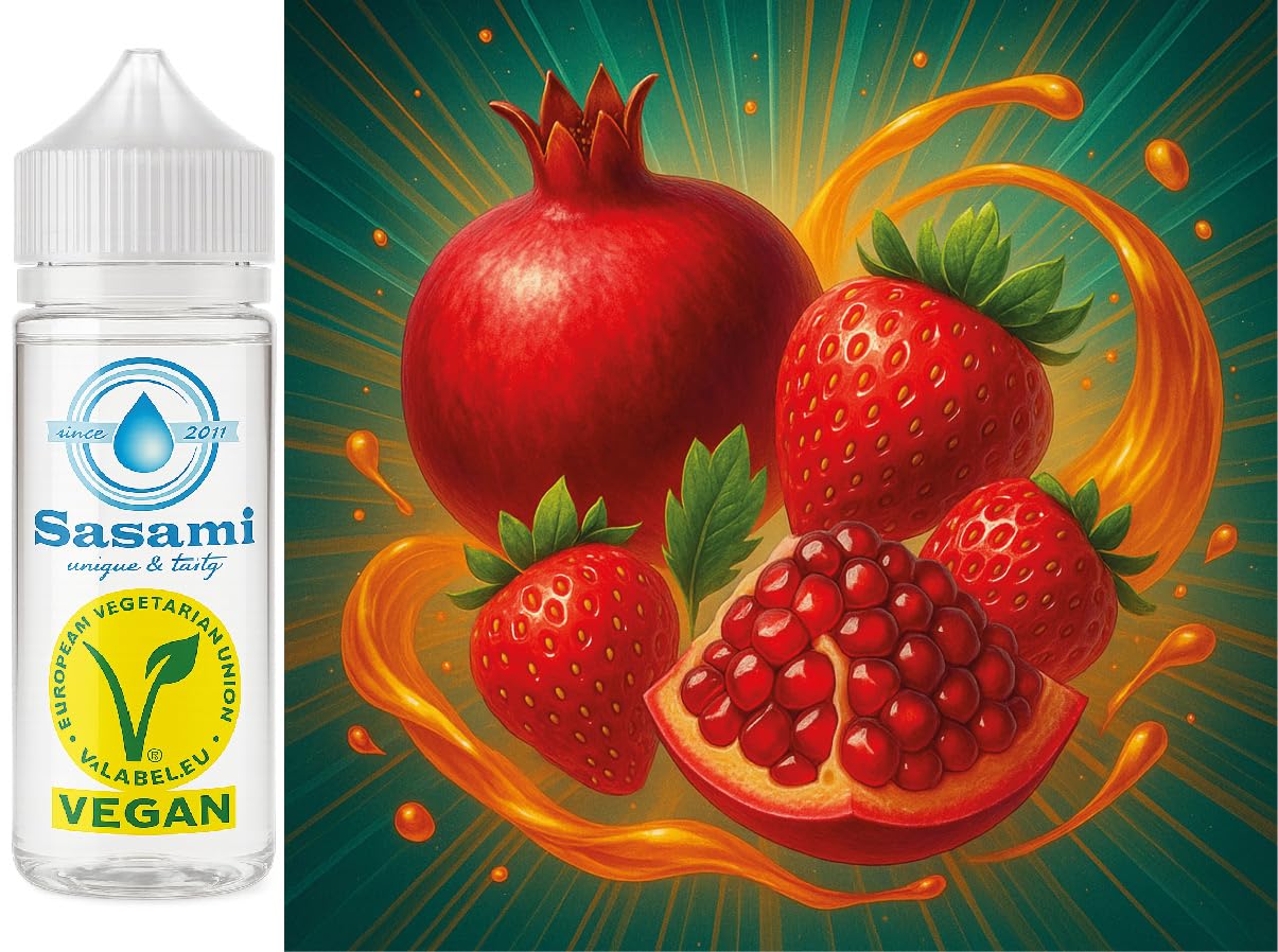 Pomegranate Velvet - Granatapfel Erdbeere Aroma Konzentrat - Vegan - Sasami - 100ml