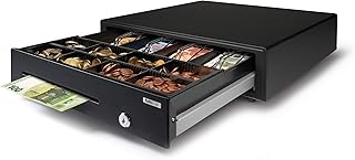 Safescan SD-4141 Standard-Duty Cash Drawer that Safely Stores Your Cash, Till Drawer with 4 Note and 8 Coin Slots - Cash Till with RJ-12 Connection - Solid Cash Register Drawer of 41 X 41.5 X 11.5 cm
