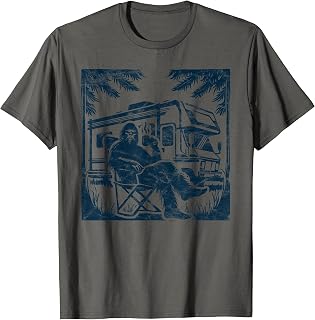 Bigfoot RV Motorhome Camping Sasquatch Campervan T-Shirt