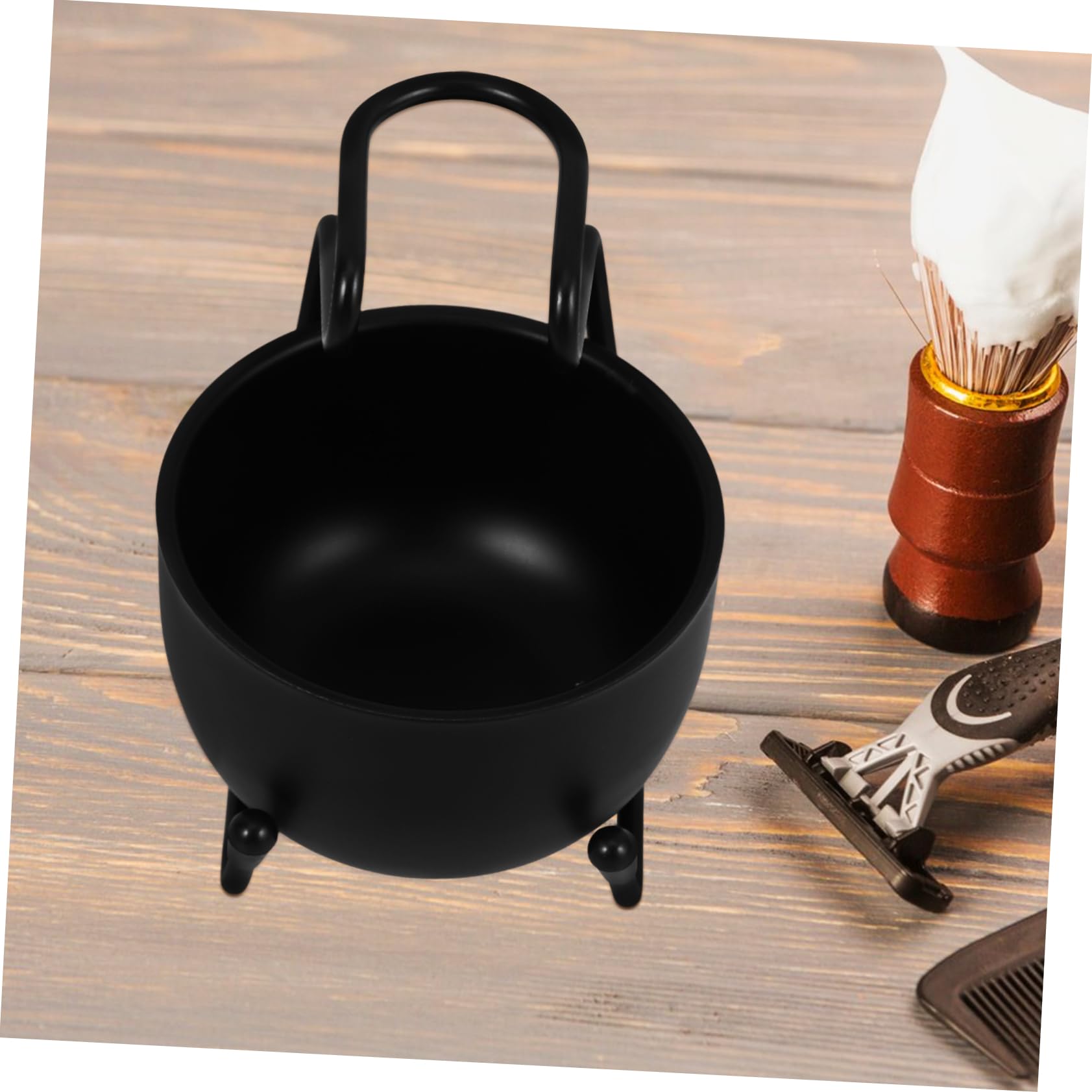 OSOLADY Durable Shaving Brush Stand Bowl Stainless Steel Razor Holder for Shaving Cup Brush Organize Your Grooming Routine