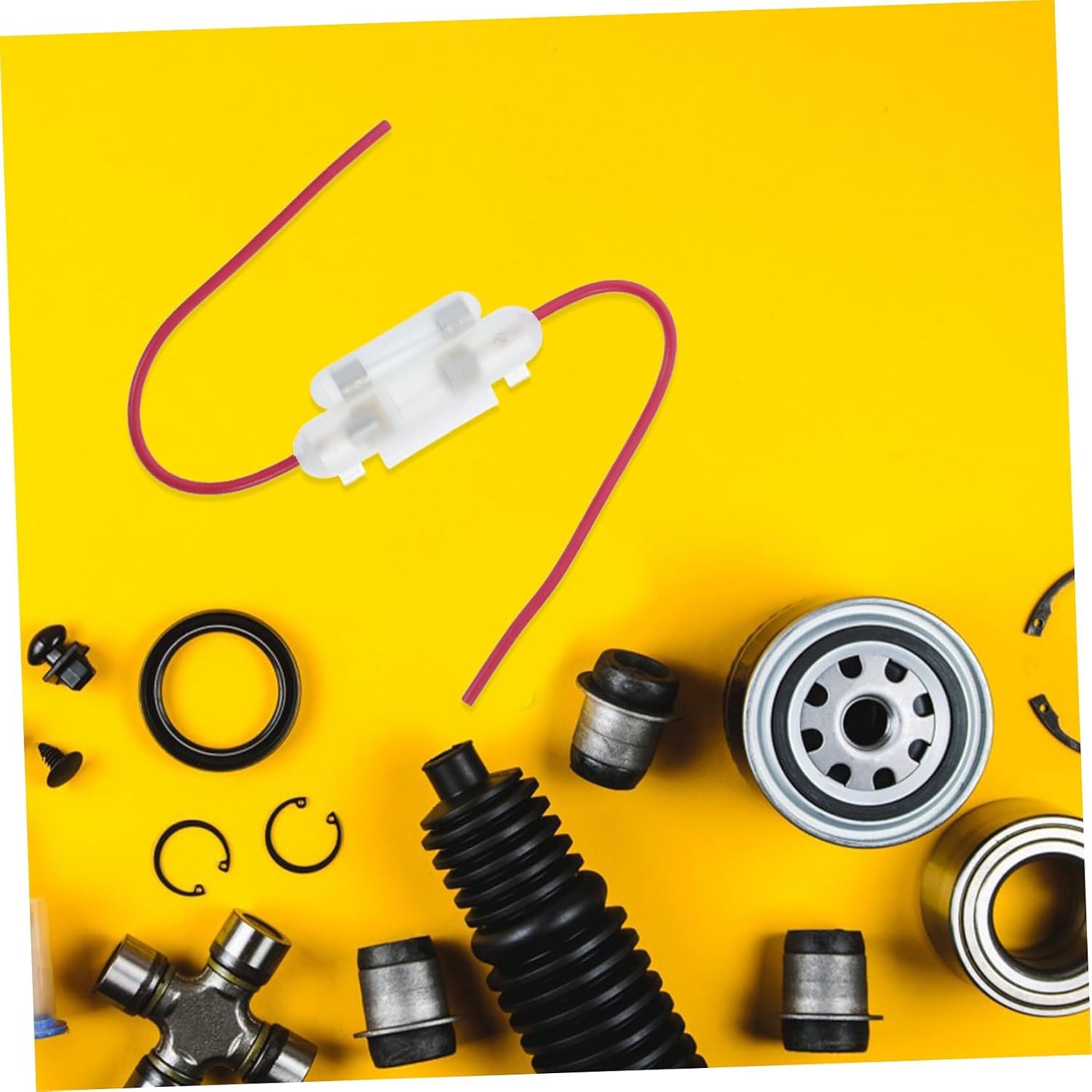 Hemobllo Motorcycle Scooter Inline Fuse Holders Automotive Replacement Fuse Box for Go Kart