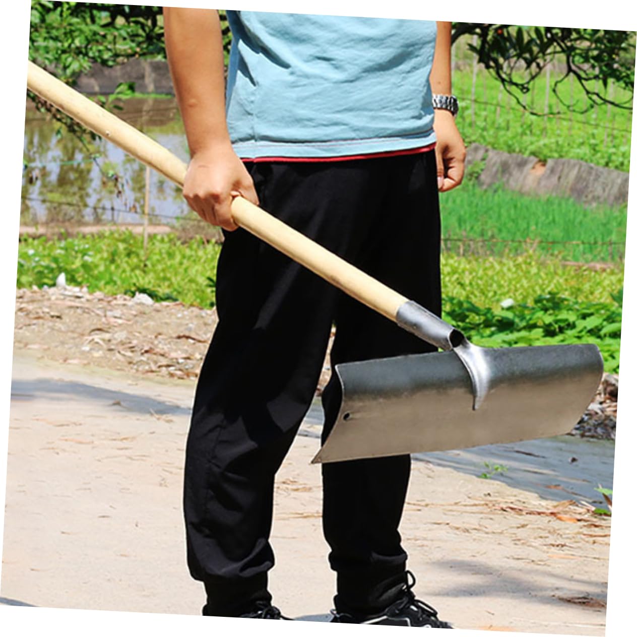 Pala Per Sterco Pollame Dikaca - In Acciaio Al Carbonio, 40x14 Cm, Per Pulizia Stalle E Giardino - Foto 6